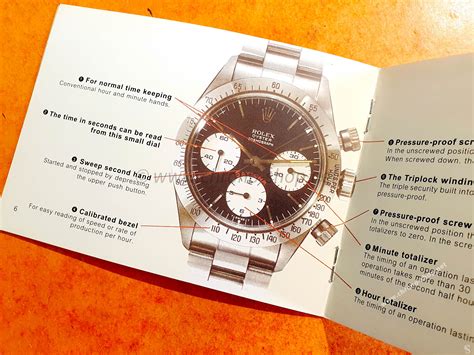 Original ROLEX Cosmograph Daytona Booklet Manual 